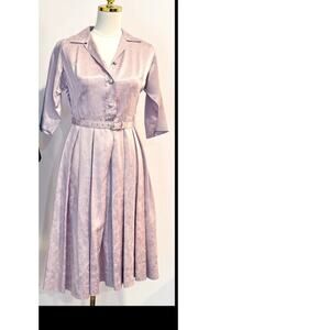 Vintage light pink Pom Pom Fashions dress M